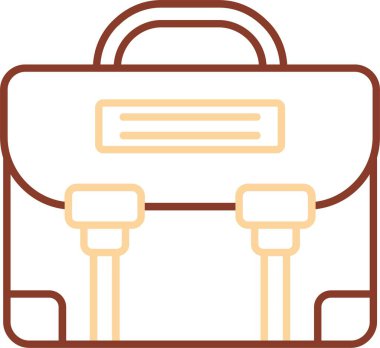 Evrak çantası ikonu. Web için evrak çantası vektör simgesinin özet çizimi