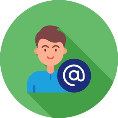 E-posta. Web simgesi basit illüstrasyon