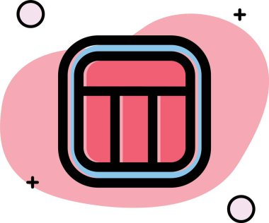 Bir kalp simgesinin vektör illüstrasyonu