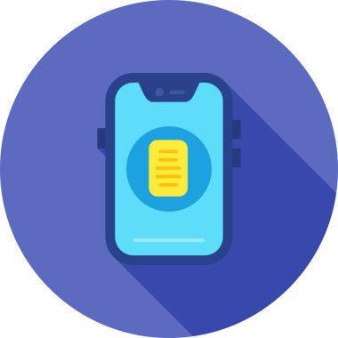 vektör smartphone ico, vektör illüstrasyonu