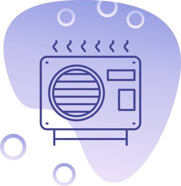 Beyaz arkaplan ile mavi arkaplanın vektör çizimi