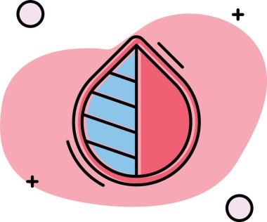 화살표 아이콘을 가진 심 혼입니다. 벡터 일러스트 레이 션