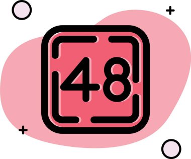 Kırmızı ve siyah kalbin vektör çizimi