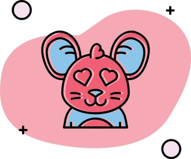 Hayvan simgesi tasarım vektörü