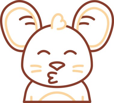 hayvan simgesi vektör illüstrasyonu