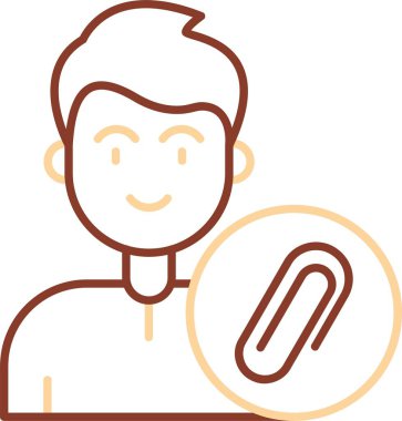 Man avatar vektör illüstrasyon simgesi