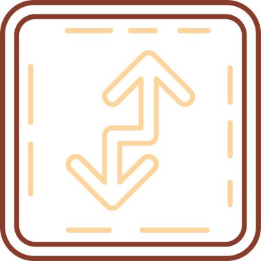 Yöne doğru vektör simgesi