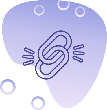 Benzersiz balık kancası çizgisi simgesi