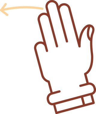 parmak simgesi vektör illüstrasyonu