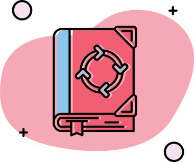 Vektör Defteri Simgesi illüstrasyonu