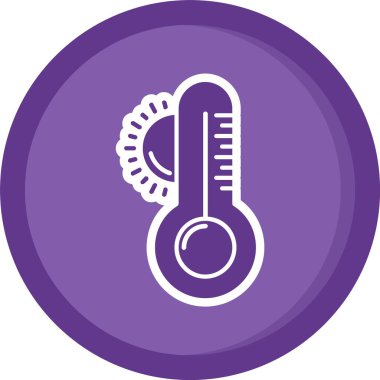 termometre simgesi, vektör illüstrasyonu