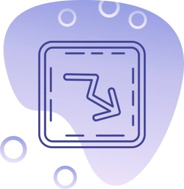 Bir dairenin mavi ve beyaz arkaplanının vektör çizimi