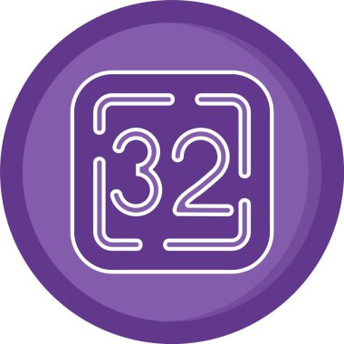 23 sayı işareti simgesi