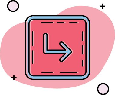 trend arkaplanda vektör evrensel simgesi.