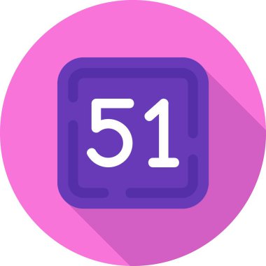 5 numaralı simge tasarımı, vektör illüstrasyonu