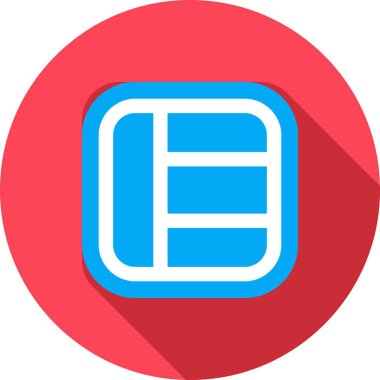 vektör e - kitap düz biçim simgesi