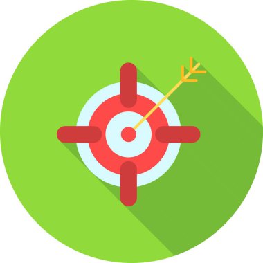 hedef hedef simgesi, vektör illüstrasyonu