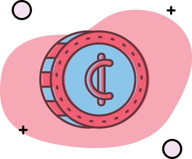 vektör para simgesi illüstrasyonu