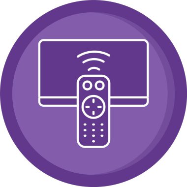 Vektör TV simgesi illüstrasyonu