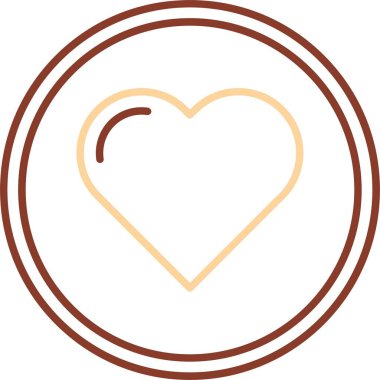 Eşsiz Kalp Vektör Satırı Simgesi