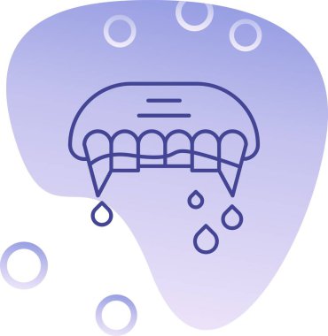 Mavi ve beyaz arkaplanın vektör çizimi