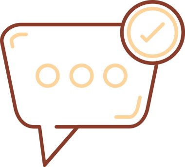 Sohbet yorum simgesi. dış hat konuşma baloncukları vektör simgesi rengi düz izole