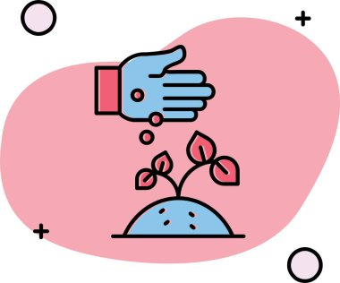 Vektör illüstrasyonu, simge ögesi arkaplanı