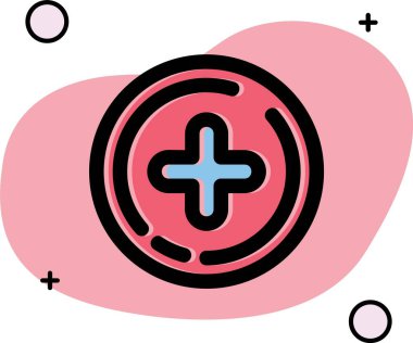 Bir kalp simgesinin vektör illüstrasyonu