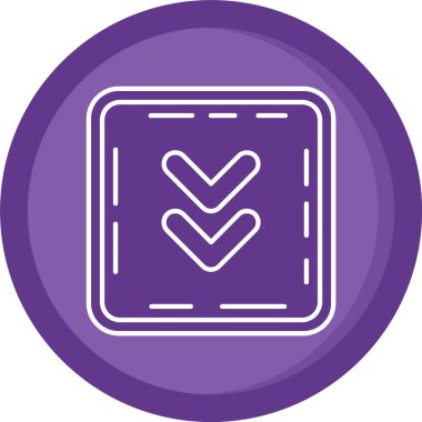 Bir işaretleme simgesinin vektör illüstrasyonu