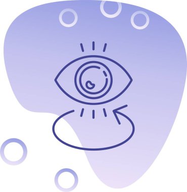 Göz simgesi, basit illüstrasyon