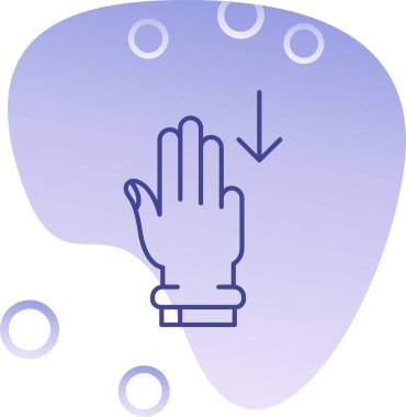 El yıkama ikonu. Web için köpük vektör simgelerinin özet çizimi