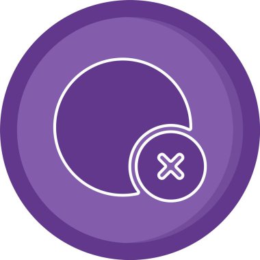 eşsiz çember vektör çizgisi simgesi