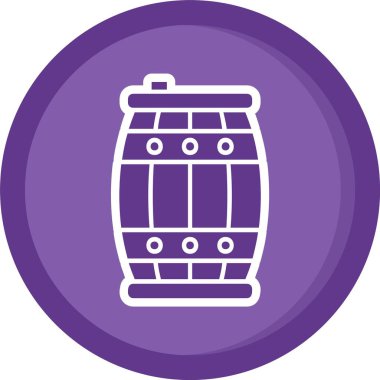 Fıçı. Web simgesi basit illüstrasyon