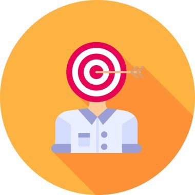 hedef simge vektör illüstrasyonu