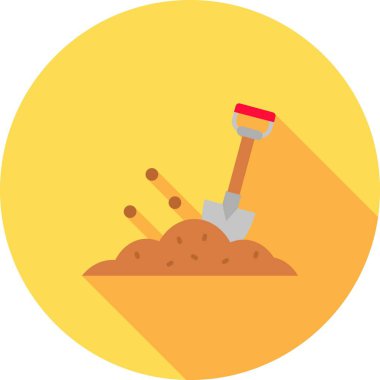 Kürek simgesi, vektör illüstrasyonu