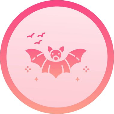 yarasa simgesi vektör illüstrasyonu