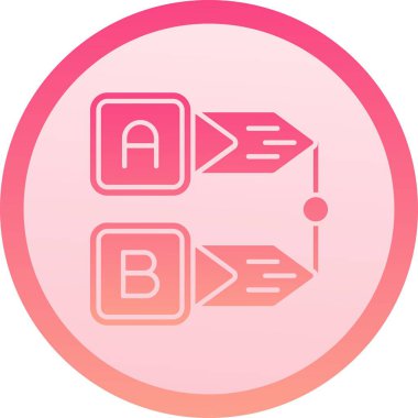 b ve web simgesinin vektör illüstrasyon simgesi