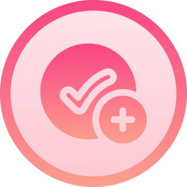 eşsiz kontrol işareti vektör çizgisi simgesi