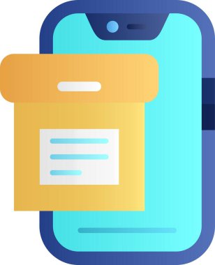 cep telefonu vektör simgesi, çizgi film biçimi