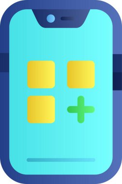 cep telefonu simgesi. Basit tasarım