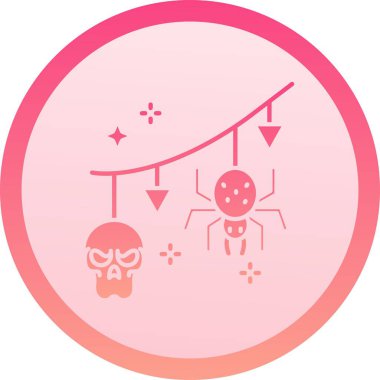 Cadılar Bayramı simgesi, vektör illüstrasyonu