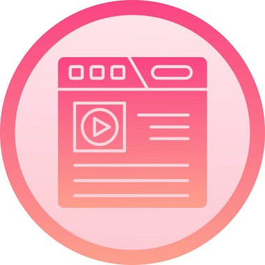 Vektör TV simgesi illüstrasyonu