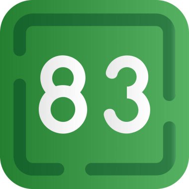 sekizinci dijital simge ana hatlar biçiminde