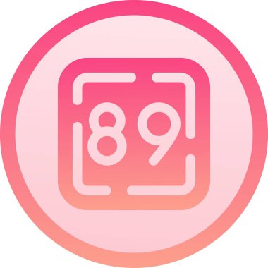 güzel 88. sembol vektör simgesi