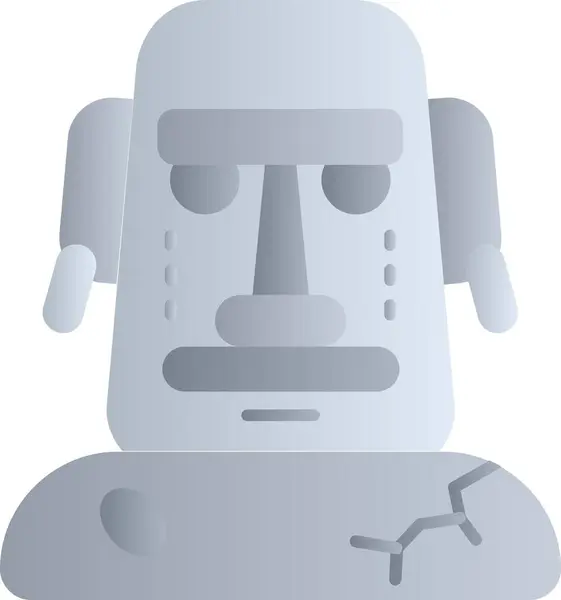 Yapay bir robotun karikatür simgesi