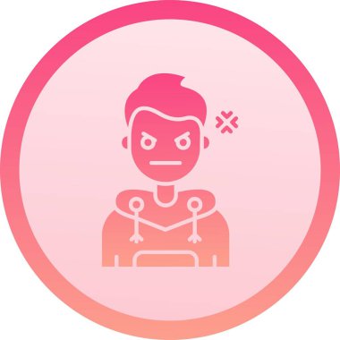 Bir kadın simgesinin vektör illüstrasyonu