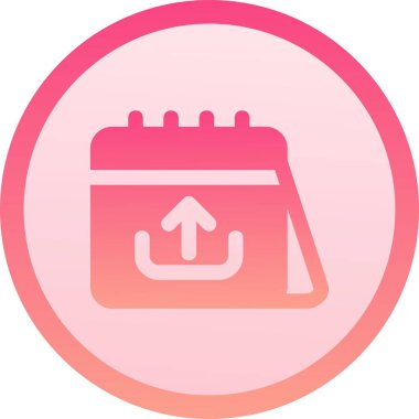 Takvim simgesi vektör illüstrasyonu