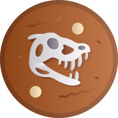 Karikatür stilinde dinozor simgesi hayvan için izole edilmiş vektör çizimi