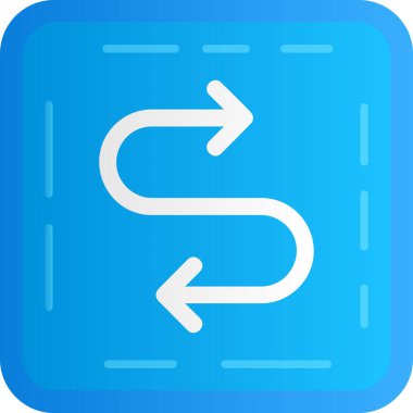 ok yönü simgesini doldurulmuş dış çizgi biçiminde taşı