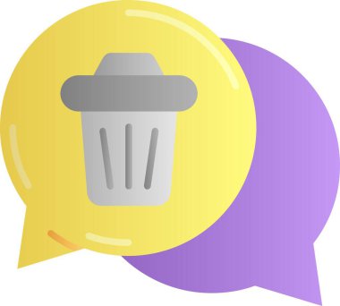 Geri dönüşüm ikonlu çöp kutusu. vektör illüstrasyonu